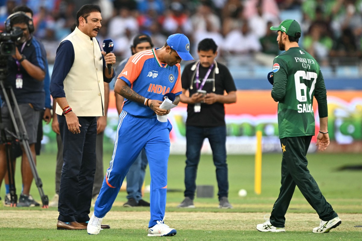 SKY, Agha Reignite Row, Do Not Shake Hands At Toss During India-Pak Rematch
