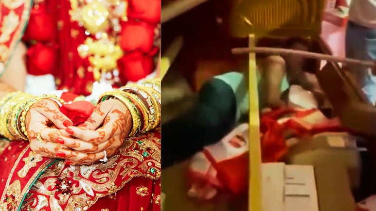 नवरीला हुंड्यात दिलेल्या बेडमधून निघाला प्रियकर, सासरची मंडळी झाली गार; नवरदेवाने केली अशी अवस्था, Video Viral नवरीला हुंड्यात दिलेल्या बेडमधून निघाला प्रियकर, सासरची मंडळी झाली गार; नवरदेवाने केली अशी अवस्था, Video Viral