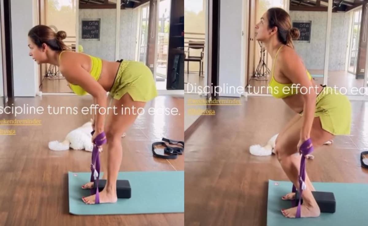 Malaika Aroras yoga routine is a lesson in fitness. Photo: Instagram/malaikaaroraofficial Malaika Aroras yoga routine is a lesson in fitness. Photo: Instagram/malaikaaroraofficial