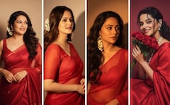 How To Transform Your Selfie Into A Bollywood-Style Red Saree Poster