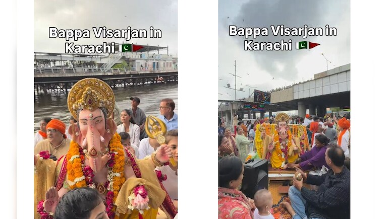 पाकिस्तान की गलियों में गूंजा 'गणपति बप्पा मोरया', कराची में इस तरह हुई बप्पा की विदाई