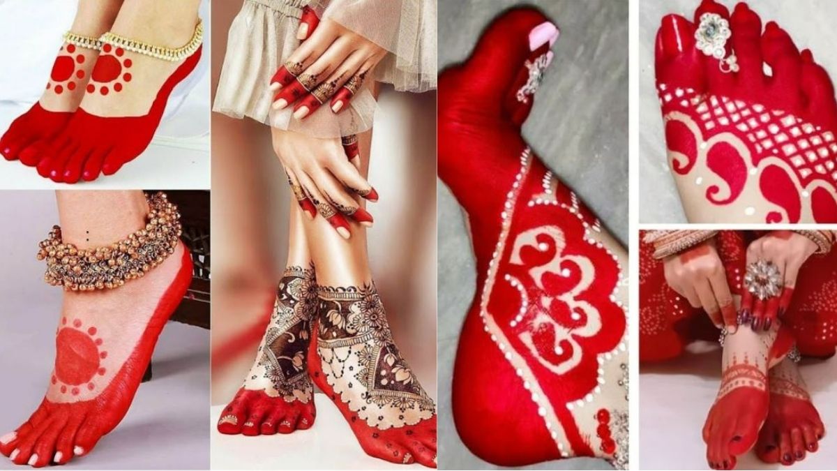 Navratri Alata Designs: इस नवरात्रि पैरों में लगाएं 'सुहाग की निशानी' आलता के ये यूनिक डिजाइन्स