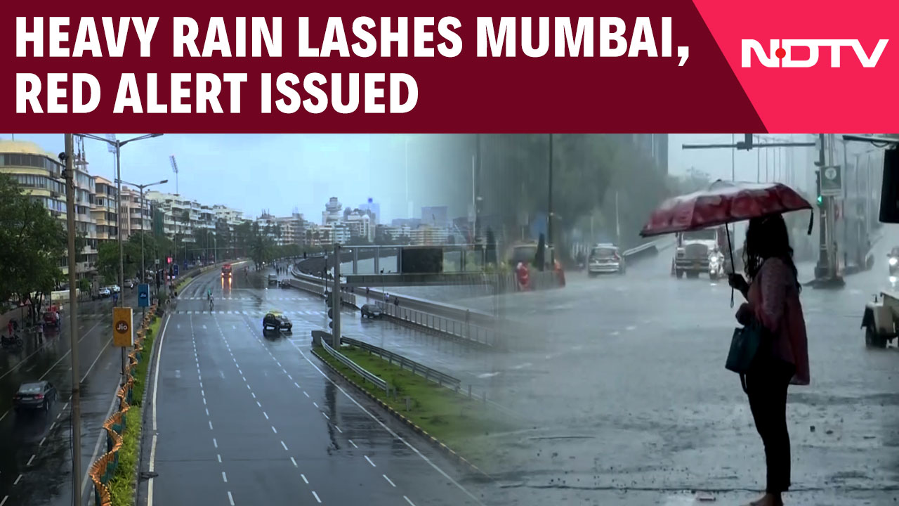 Video: Heavy Rains Lash Mumbai, IMD Issues Red Alert