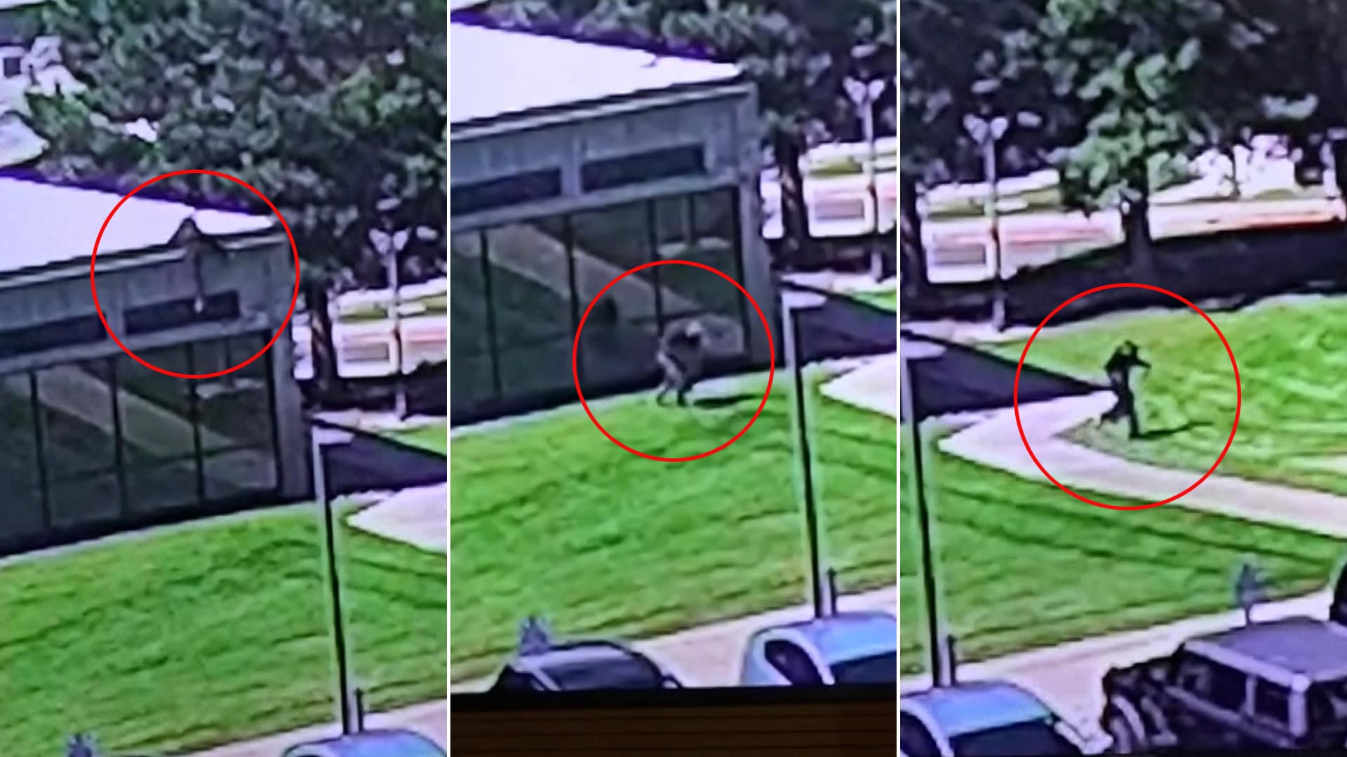 Video : New Clip Shows Charlie Kirk Shooter Jumping Off College Roof, Fleeing Scene
