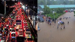 "2 Hours Rain, 20 Km Jam": Gurugram Choked Again, Opposition Targets BJP