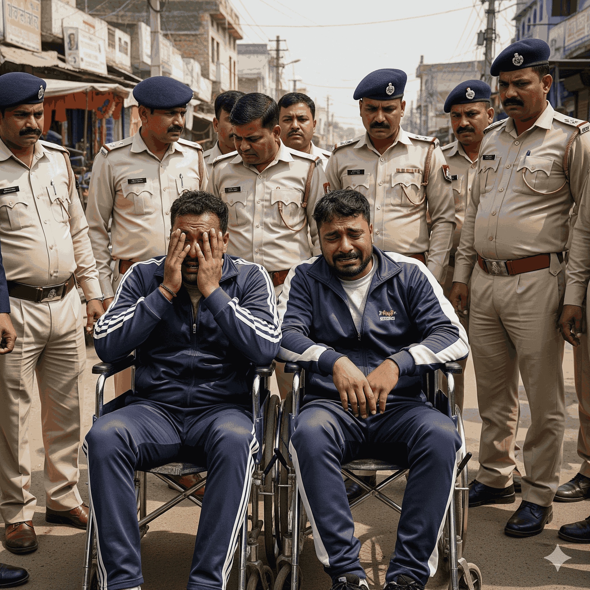 व्‍हीलचेयर पर आरोपी, रोते हुए माफी... पुलिस मुठभेड़ में छात्राओं से छेड़खानी करने वाले बदमाशों को लगी गोली