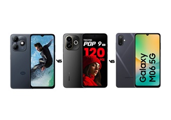 itel A90 Limited Edition vs Samsung Galaxy M06 5G vs Tecno Pop 9 5G: 10 हजार में कौन सा है बेस्ट
