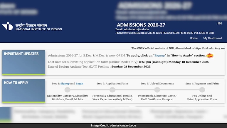 National Institute Of Design DAT 2026 Registration Opens: Here's How To Apply National Institute Of Design DAT 2026 Registration Opens: Here's How To Apply