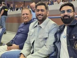 MS Dhoni Makes Surprise Appearance At US Open To Watch Novak Djokovic - Video Goes Viral