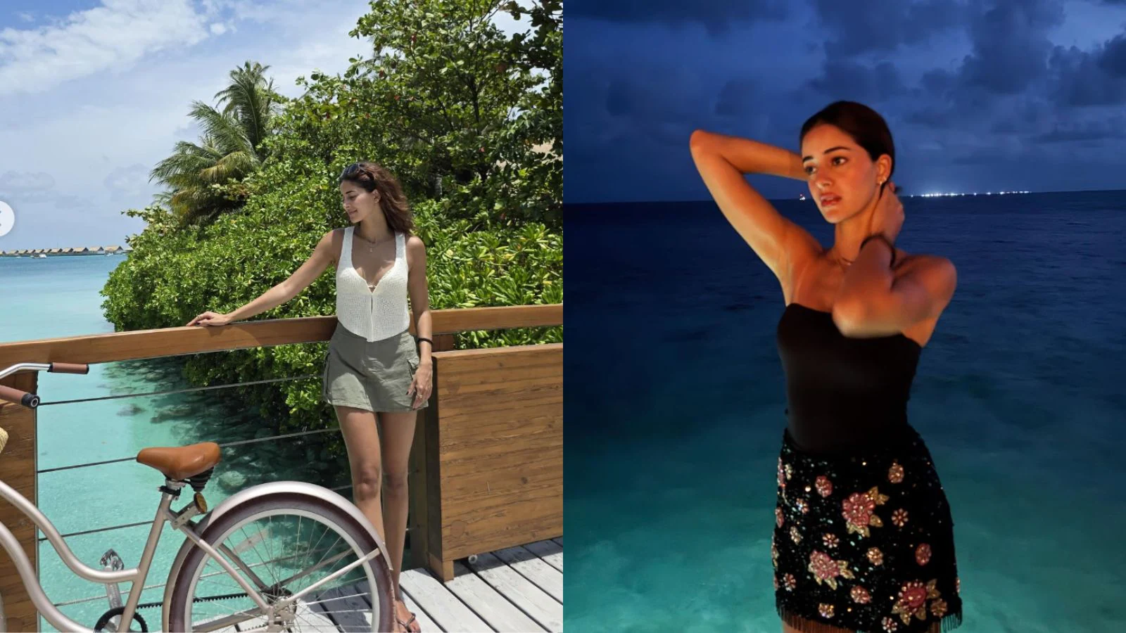 Inside Ananya Panday's Maldives Getaway, From Bike Rides To Beachside Glam