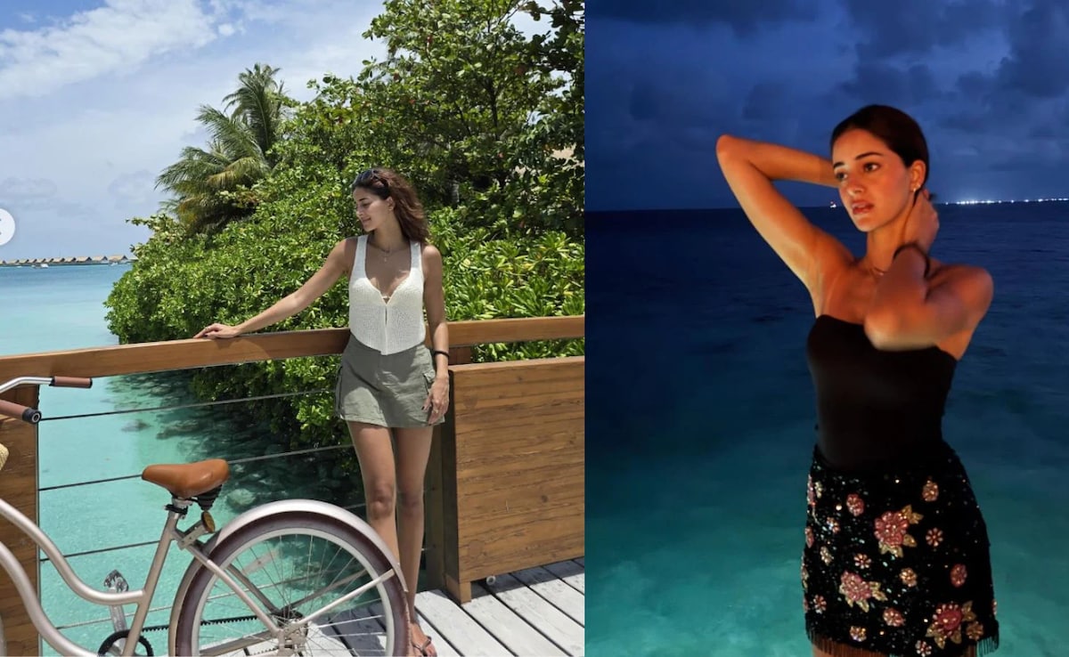 Inside Ananya Panday's Maldives Getaway, From Bike Rides To Beachside Glam