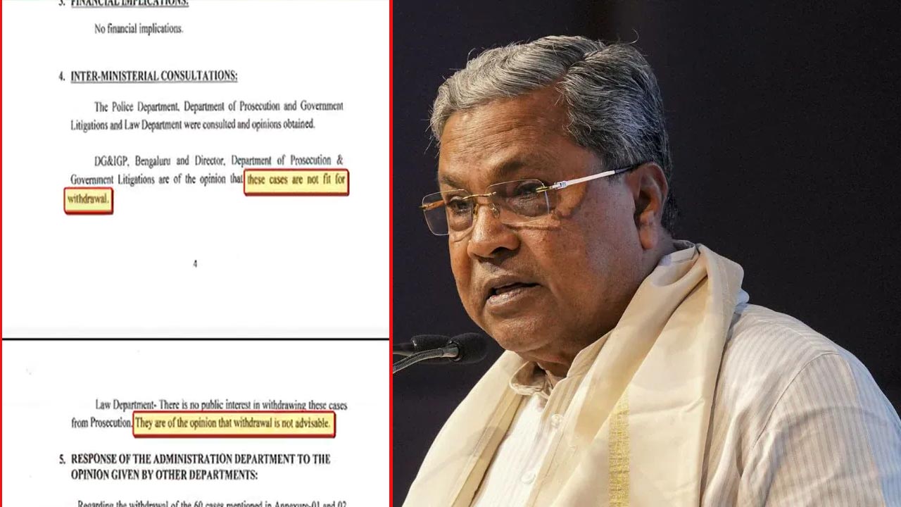 Siddaramaiah Cabinet's Controversial Move Defies Key Departments' Advice
