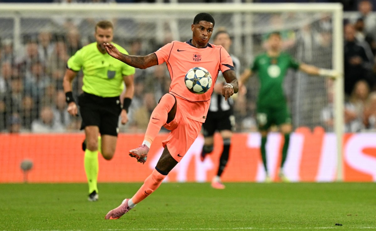 Marcus Rashford Bags Stunning Brace As Barcelona Beat Newcastle 2-1 In Champions League Opener