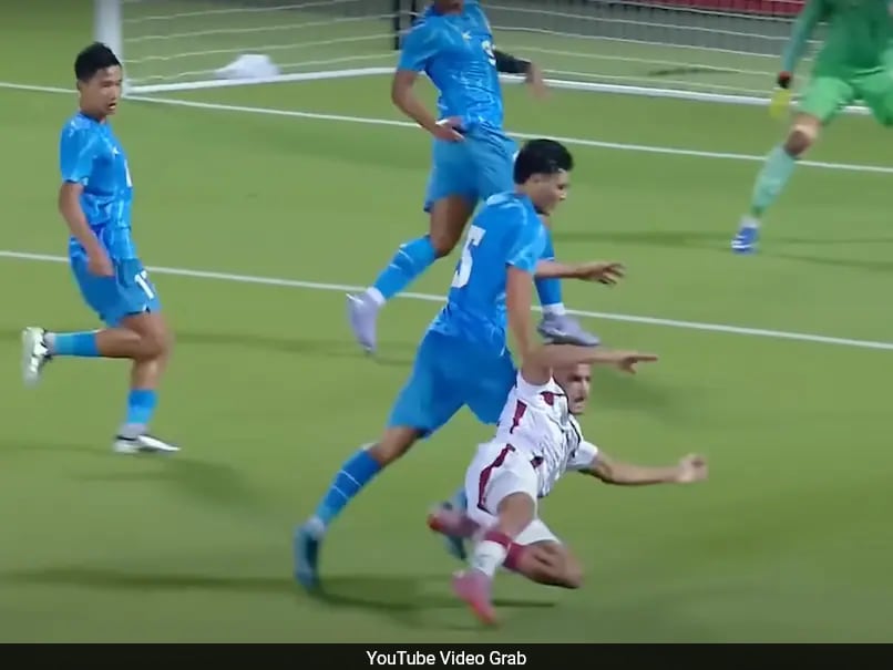 Watch: Controversy Erupts As Qatar Beat 10-Man India 2-1 In U23 Asian Cup Qualifier