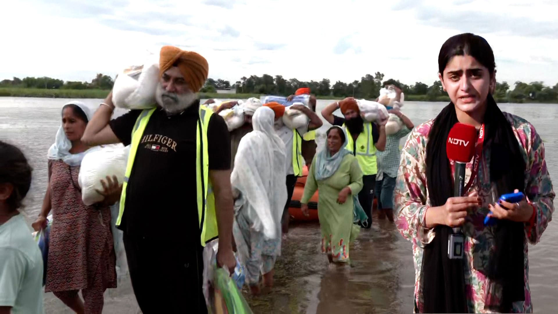 Video: Floodwaters Surge Across Punjab Border Areas, Villages Inundated