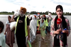 Floodwaters Surge Across Punjab Border Areas, Villages Inundated Floodwaters Surge Across Punjab Border Areas, Villages Inundated
