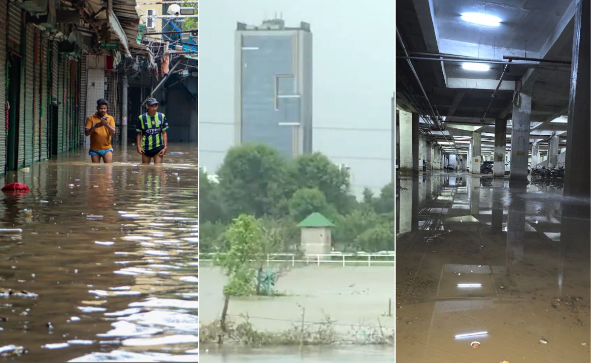 अंडरपास डूबें, सड़कें बनी तालाब, सोसायटी की पार्किंग में भी पानी... दिल्ली-नोएडा का बारिश से बुरा हाल, जानें ह