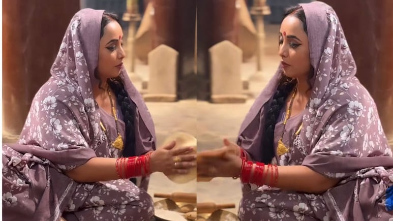 चूल्हे पर गर्मागर्म रोटियां सेंकती नजर आईं 'बड़की बहू छोटकी बहू' की एक्ट्रेस, वीडियो से बताया 'परिणय सूत्र' का राज