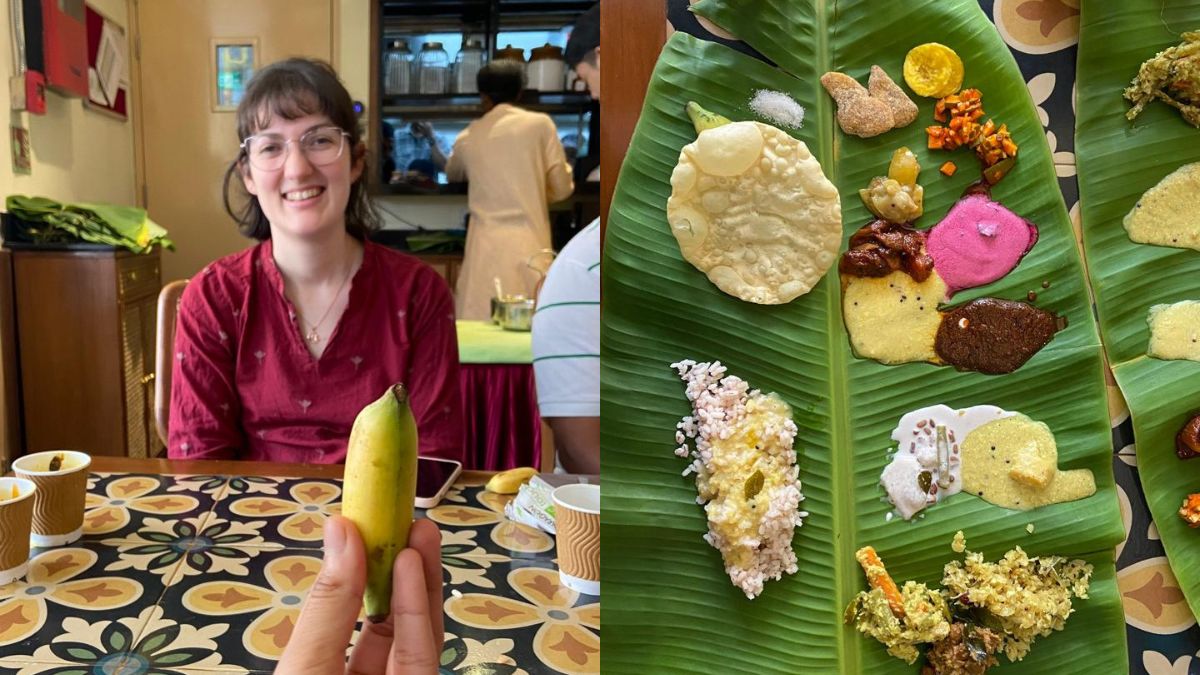 French Woman Tries Onam Sadhya For The First Time - Her Reaction Is Priceless