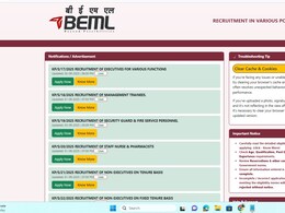 BEML में निकली सिक्योरिटी गार्ड से लेकर स्टाफ नर्स तक के लिए भर्ती, यहां जानिए सारी डिटेल BEML में निकली सिक्योरिटी गार्ड से लेकर स्टाफ नर्स तक के लिए भर्ती, यहां जानिए सारी डिटेल