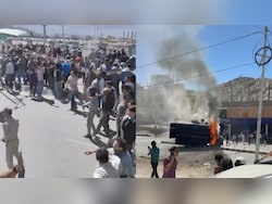 Statehood Protesters Clash With Cops In Ladakh, Police Vehicle Burnt Down