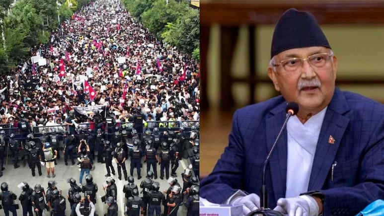 Nepal PM Resigns : नेपाळमध्ये  ‘Gen-Z’ आंदोलनाचा मोठा झटका, पंतप्रधान केपी ओलींनी दिला राजीनामा