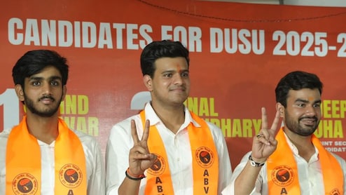 दिल्ली विश्वविद्यालय : डूसू चुनाव के लिए एबीवीपी और एनएसयूआई ने की उम्मीदवारों की घोषणा