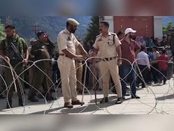 Protests in J&amp;K Over AAP Legislator&#039;s Arrest, Cops Resort To Lathicharge