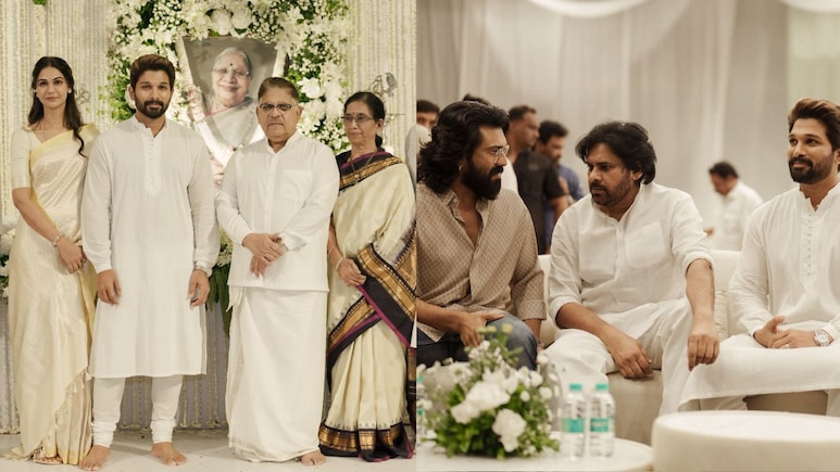 Allu Arjun, Ram Charan And Family Come Together For Grandmother Allu Kanakaratnam's Prayer Meet. See Pics Allu Arjun, Ram Charan And Family Come Together For Grandmother Allu Kanakaratnam's Prayer Meet. See Pics