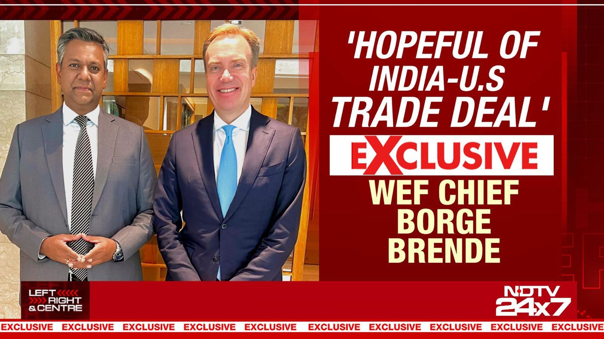 'Hopeful Of India-US Trade Deal': WEF Chief Borge Brende