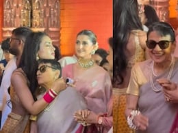 Viral: Kajol's Daughter Nysa Shares A Warm Hug With <i>Nani</i> Tanuja At Durga Puja Festivities Viral: Kajol's Daughter Nysa Shares A Warm Hug With <i>Nani</i> Tanuja At Durga Puja Festivities