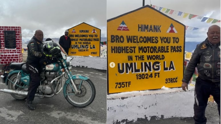 77-Year-Old Army Veteran Rides Royal Enfield Classic 500, Breaking Age Barriers