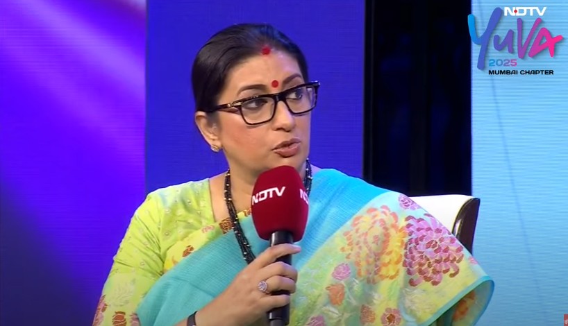 NDTV YUVA: 'वोट चोरी' शब्द लोकतंत्र का अपमान- NDTV युवा में स्मृति ईरानी
