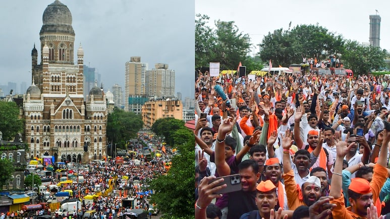 मुंबई में मराठा आरक्षण आंदोलन उफान पर: सीएसटी पर प्रदर्शन, कई इलाकों में जाम