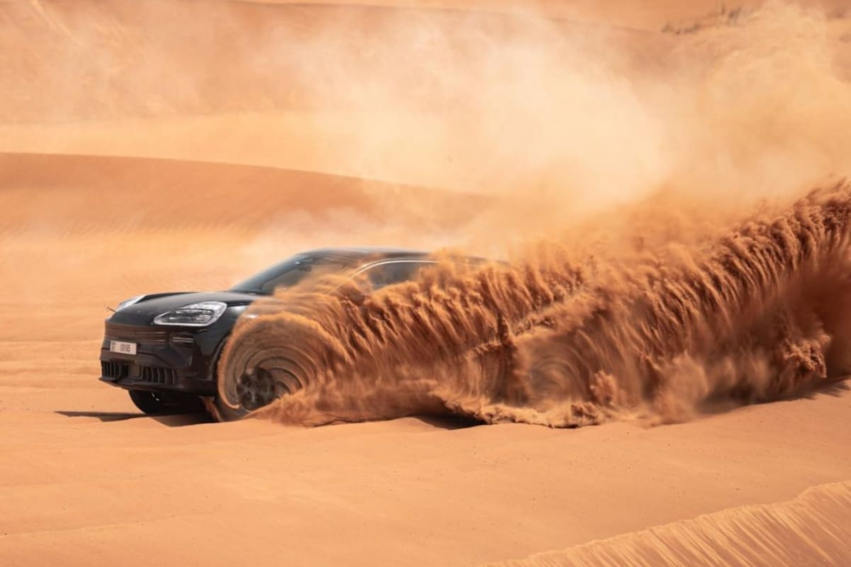 Porsche Cayenne EV testing Porsche Cayenne EV testing