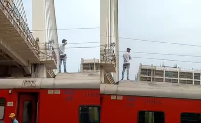 नागपुर रेलवे स्टेशन पर ट्रेन पर खड़ा था युवक, अचानक लगा ऐसा झटका कि गिरा नीचे और...