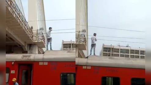 नागपुर रेलवे स्टेशन पर ट्रेन पर खड़ा था युवक, अचानक लगा ऐसा झटका कि गिरा नीचे और...