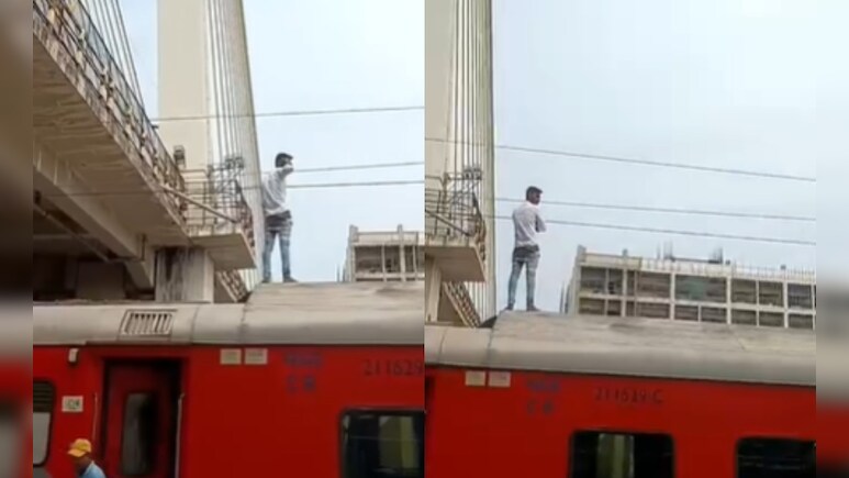 नागपुर रेलवे स्टेशन पर ट्रेन पर खड़ा था युवक, अचानक लगा ऐसा झटका कि गिरा नीचे और...