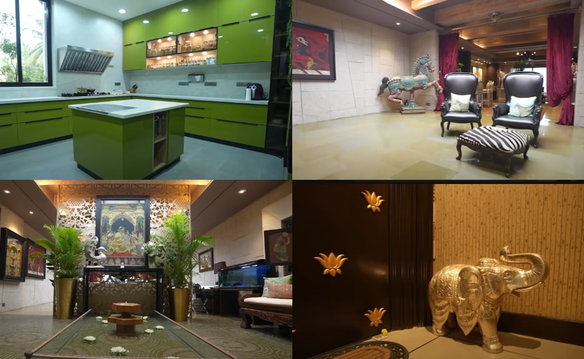Inside Shilpa Shettys lavish house in Mumbai. Photo: YT/FarahKhan Inside Shilpa Shettys lavish house in Mumbai. Photo: YT/FarahKhan