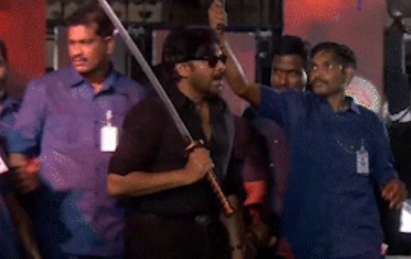Pawan Kalyan's Sword-Wielding Entry At <i>OG</i> Event Results In Close Shave For Bodyguard. Watch