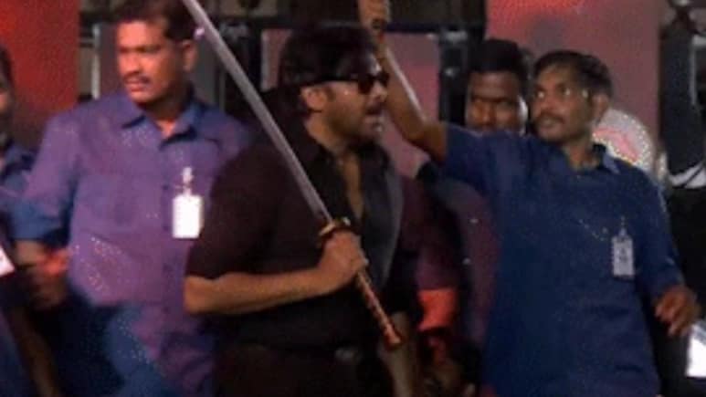 Pawan Kalyan's Sword-Wielding Entry At <i>OG</i> Event Results In Close Shave For Bodyguard. Watch