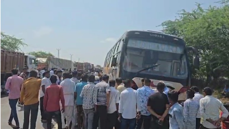 बाड़मेर में भयानक सड़क हादसा, तेज रफ्तार बस ने बुजुर्ग को 100 मीटर घसीटा; दर्दनाक मौत  