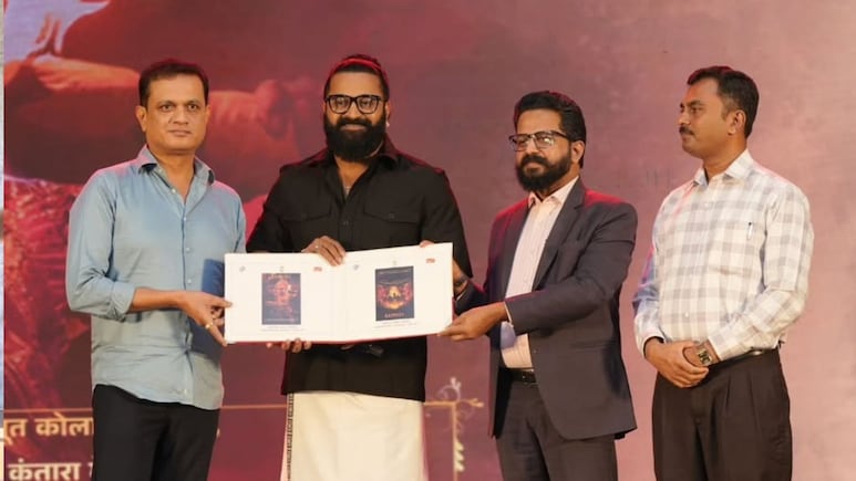 India Post Honours Rishab Shetty's <i>Kantara</i> With Special Cover And Postcards On Bootha Kola