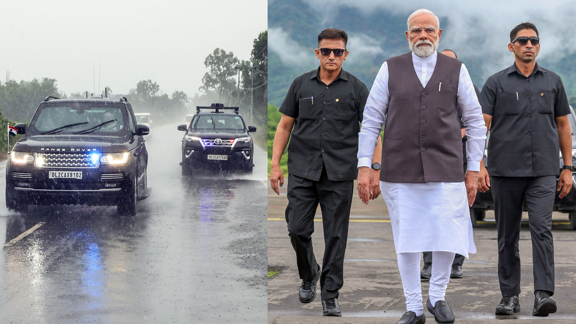 No Helicopter Travel Due To Rain In Manipur. PM Modi Took Car To Churachandpur