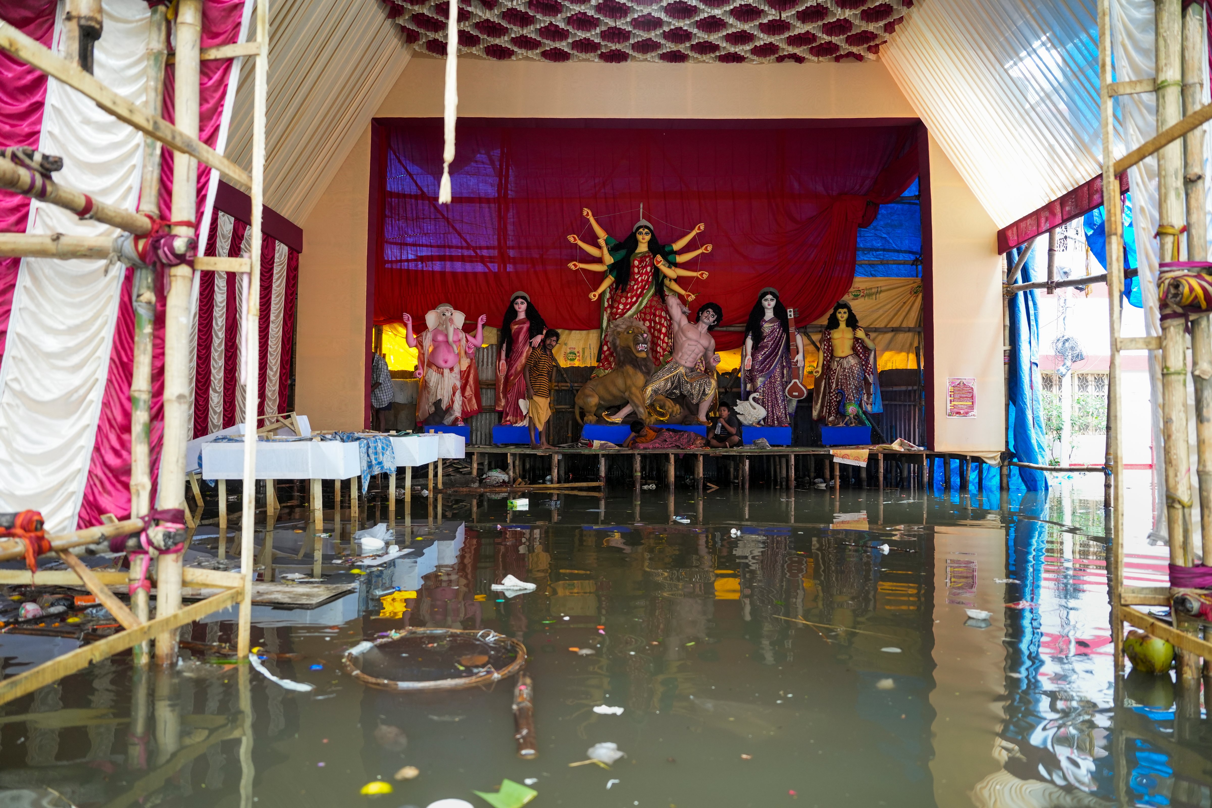 Kolkata Struggles To Recover After Torrential Rains Kill 10 Before Durga Puja