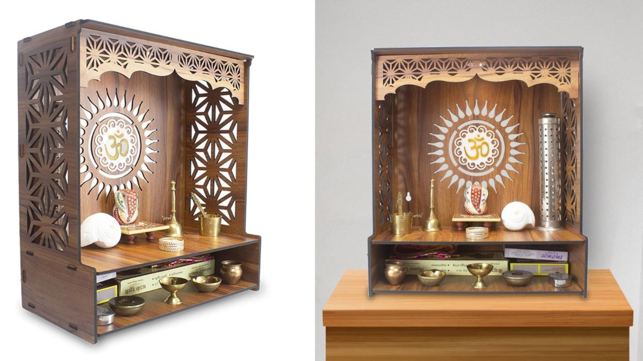 Create a sacred corner in your home with these beautiful puja units from Amazon