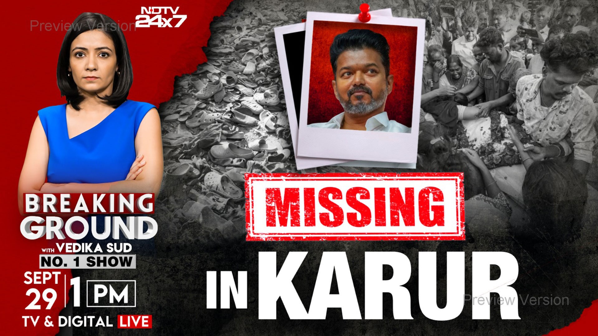 Video : Karur Stampede: Posters Blame Vijay For Stampede As TVK Seeks CBI Probe