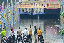 Yamuna Water Level In Delhi Rises, Low Lying Areas Flooded, Underpass Inundated Yamuna Water Level In Delhi Rises, Low Lying Areas Flooded, Underpass Inundated