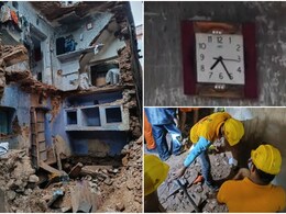 जयपुर में मकान ढहा: दीवार पर टंगी घड़ी चलती रही, मगर यहां बसने वाले लोगों की सांसे अटक गईं