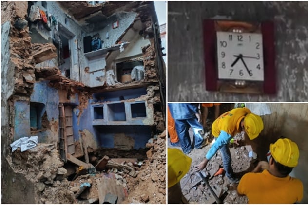 जयपुर में मकान ढहा: दीवार पर टंगी घड़ी चलती रही, मगर यहां बसने वाले 2 लोगों की सांसे अटक गईं
